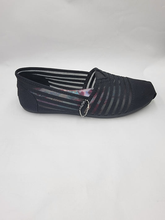 Skechers Women's Plush Adorbs Slip-on Shoes in Black, Size 8 Medium